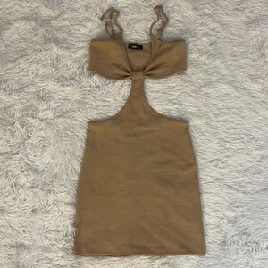 Bisou cutout mini dress